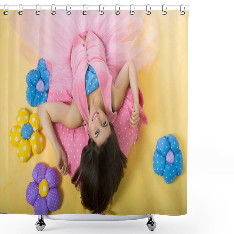 Personality  Daydreaming Girl In A Fantasy Setting Shower Curtains