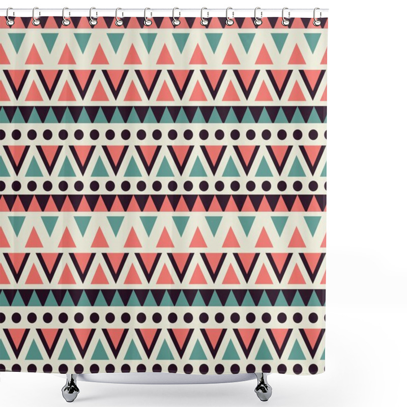 Personality  Vector Pattern With Geometric Shapes. Tribal Vector Pattern. Shower Curtains