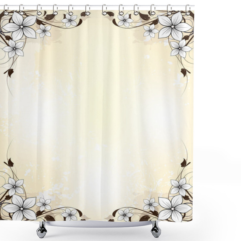 Personality  Floral Abstract Background With Flowers Shower Curtains