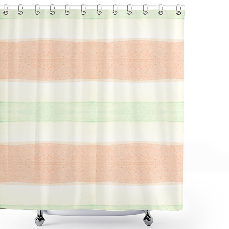 Personality  Bright Stripes Template. Modern Brushstroke  Shower Curtains