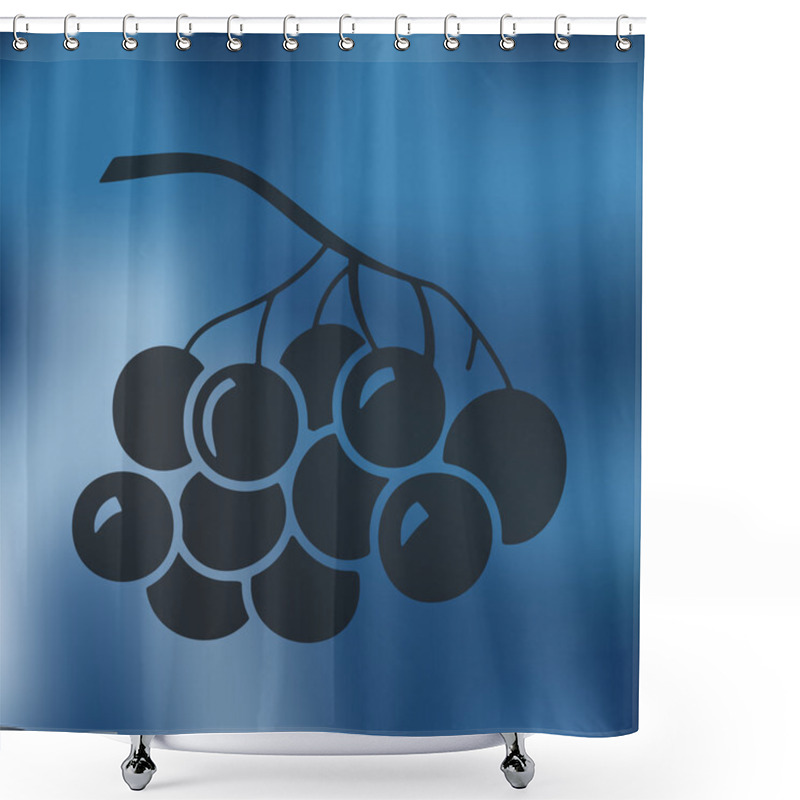 Personality  Blurred Berries Icon Shower Curtains