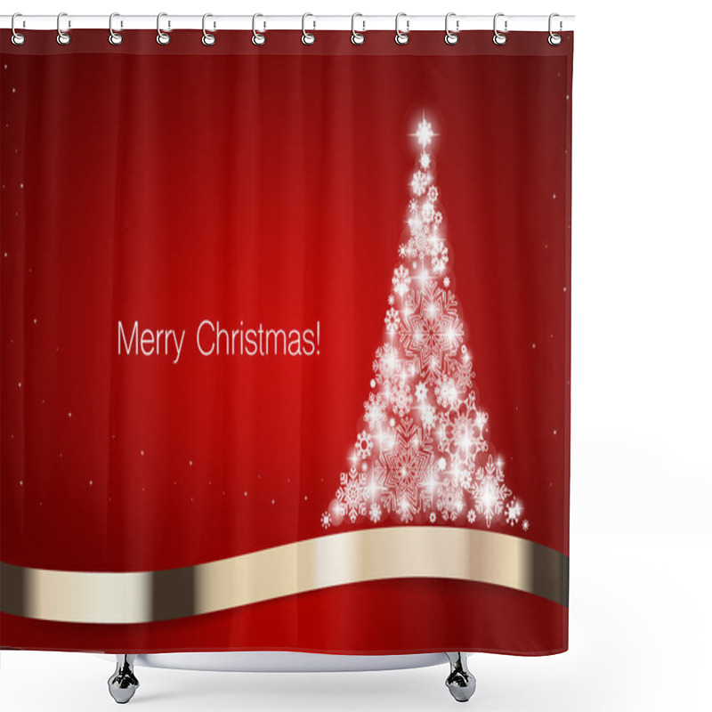 Personality  Christmas Design For Card Shower Curtains