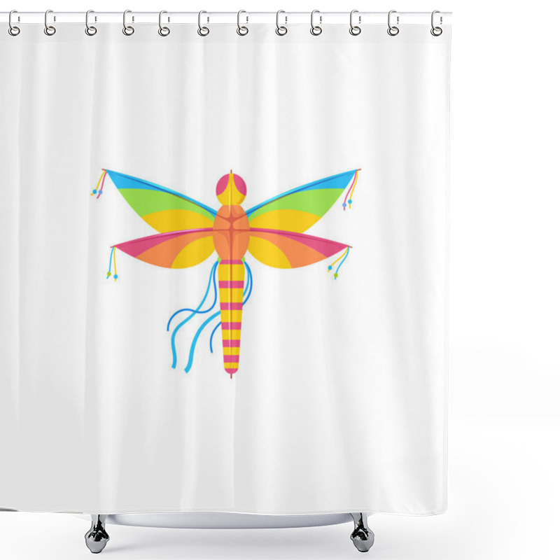 Personality  Flying Kite, Entertainment And Active Pastime Shower Curtains