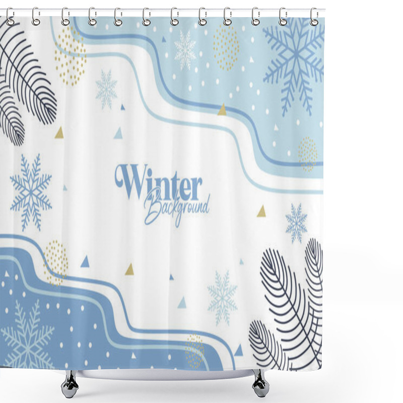 Personality  Modern Universal Artistic Templates. Good For Invitations,menu, Table Number Card Design. Winter Wedding Templates Abstract Creative Background Vector Shower Curtains