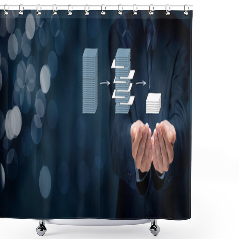 Personality  Data Mining Process And Big Data Analysis Shower Curtains