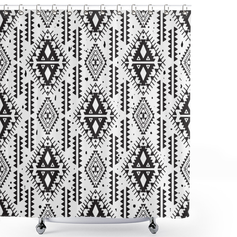 Personality  Tribal Vector Seamless Pattern Shower Curtains