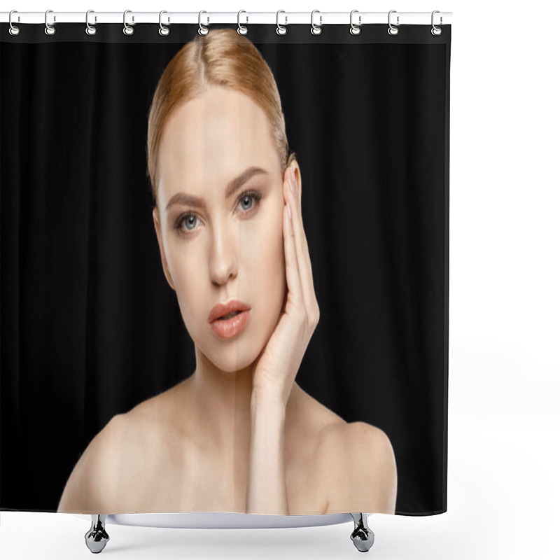 Personality  Gorgeous Young Woman Shower Curtains