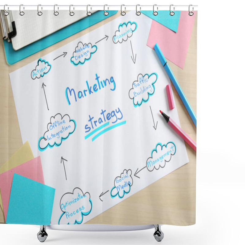 Personality  Marketing Concept Template Shower Curtains