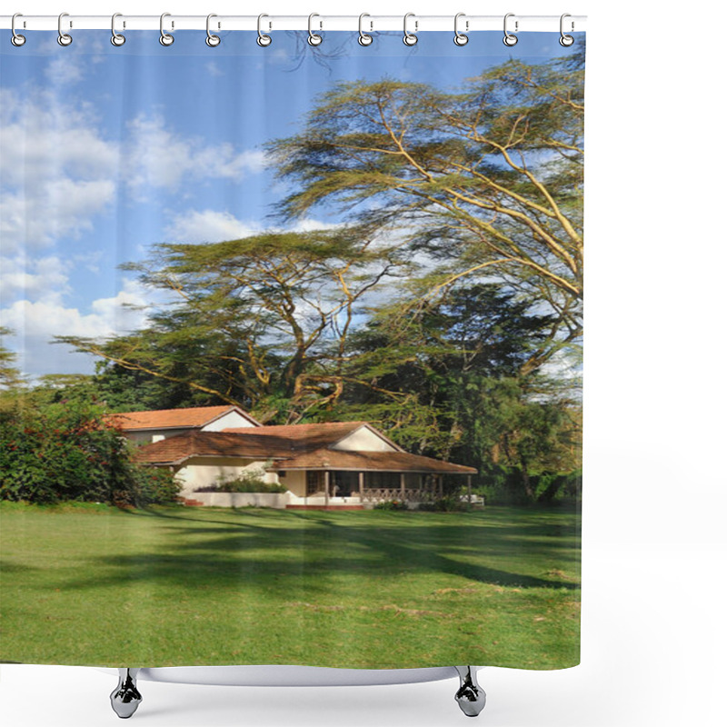 Personality  Tourist Resort In A Woods Shower Curtains