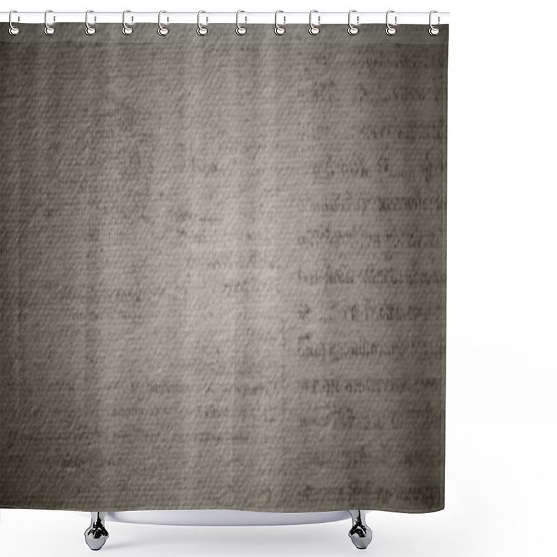 Personality  Grunge Beige Printed Page Textured Background Shower Curtains