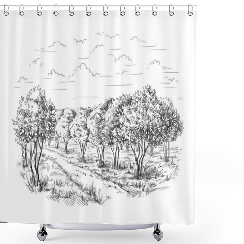 Personality  Orange - Orange Tree Orange Park Shower Curtains