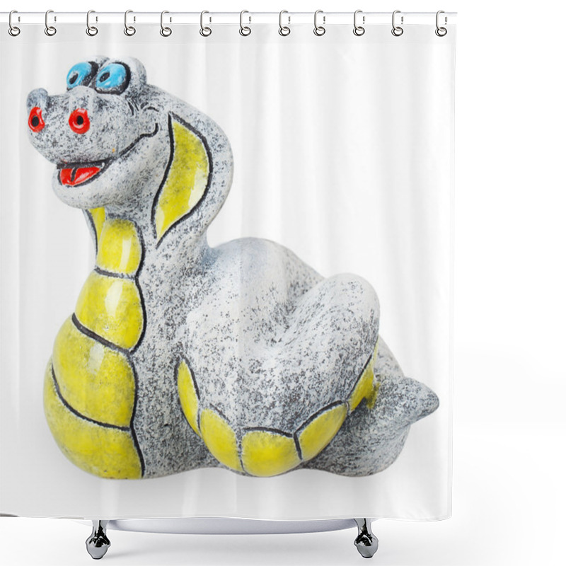 Personality  Ceramic Statue Snake Shower Curtains