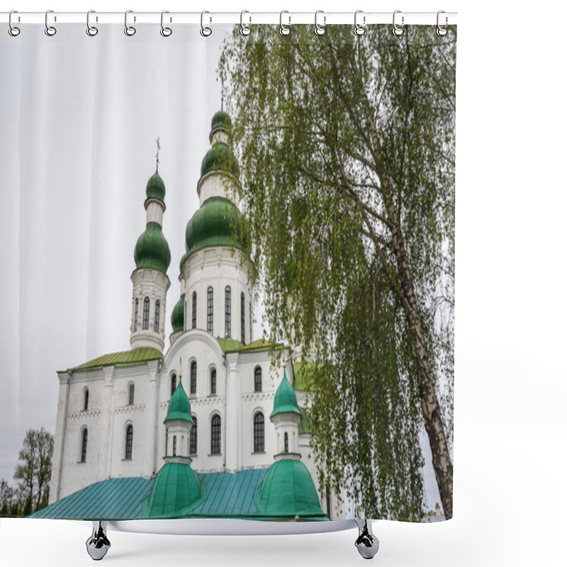 Personality  Eletsky Holy Assumption Convent. Cathedral Of The Assumption Of The Blessed Virgin Mary, Chernihiv, Ukraine Shower Curtains