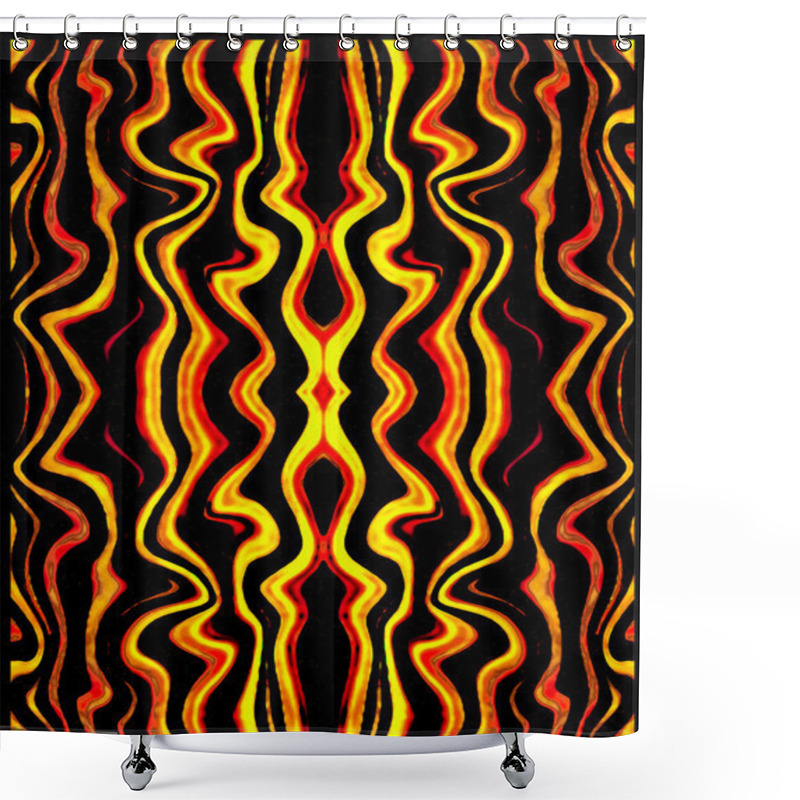 Personality  Warm Maze Design Shower Curtains