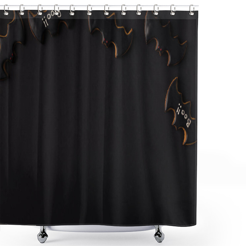 Personality  Halloween Bat Cookies Shower Curtains