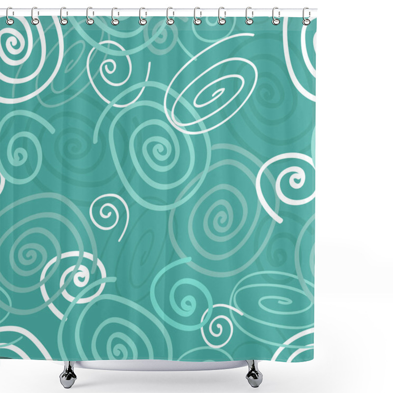 Personality  Seamless Doodle Pattern Shower Curtains