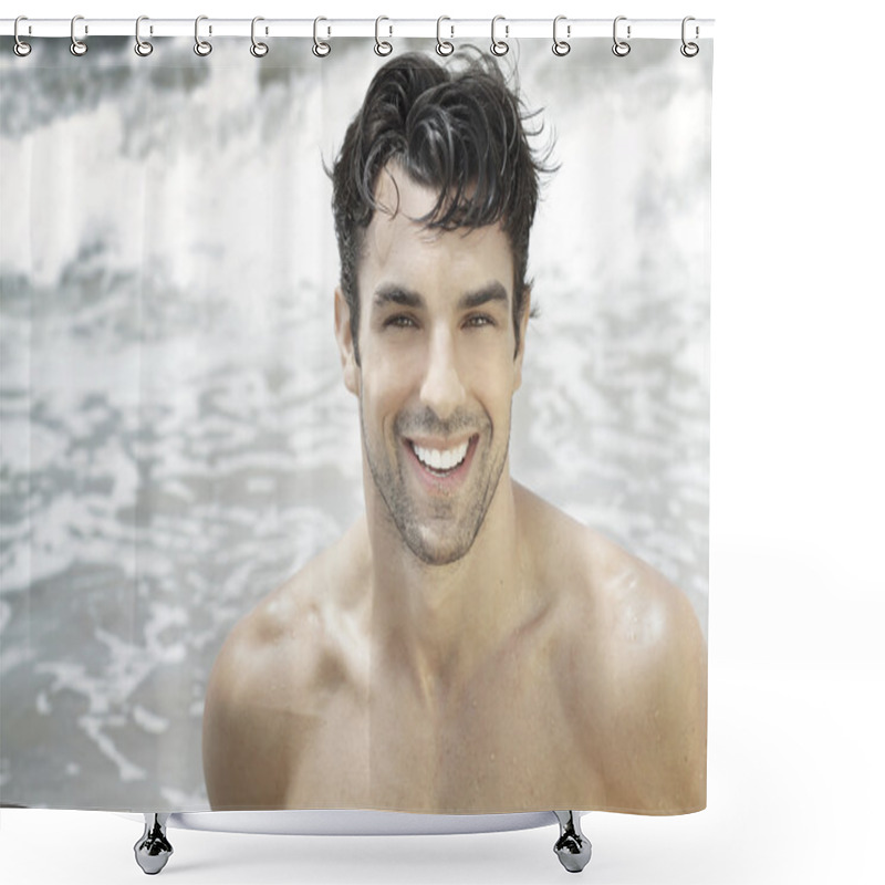 Personality  Man Smile Shower Curtains