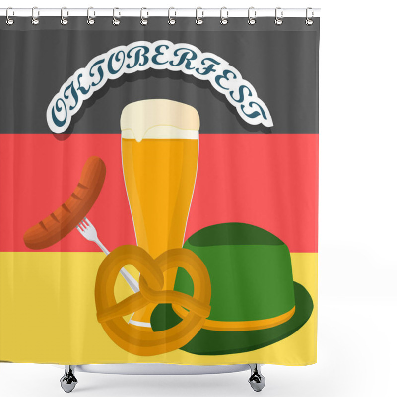 Personality  Bar Banner Oktoberfest Shower Curtains