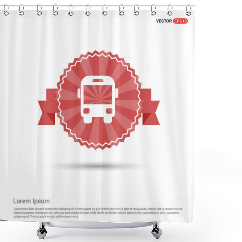 Personality  Passenger Bus Icon Shower Curtains