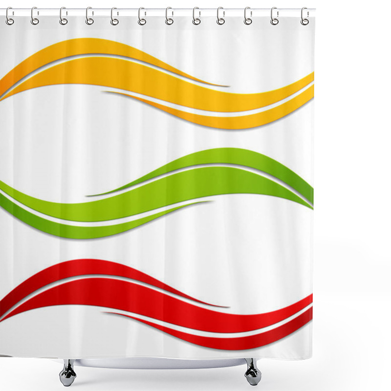 Personality  Set Of Banners Shower Curtains