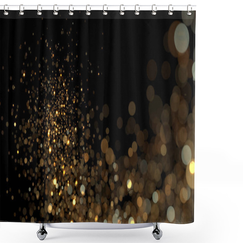 Personality  Gold Shiny Background. 3d Rendering Shower Curtains