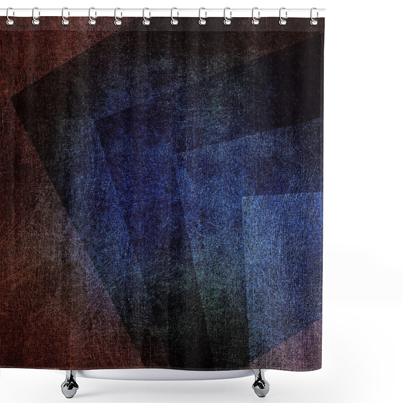 Personality  Abstract Dark Blue Surface Shower Curtains