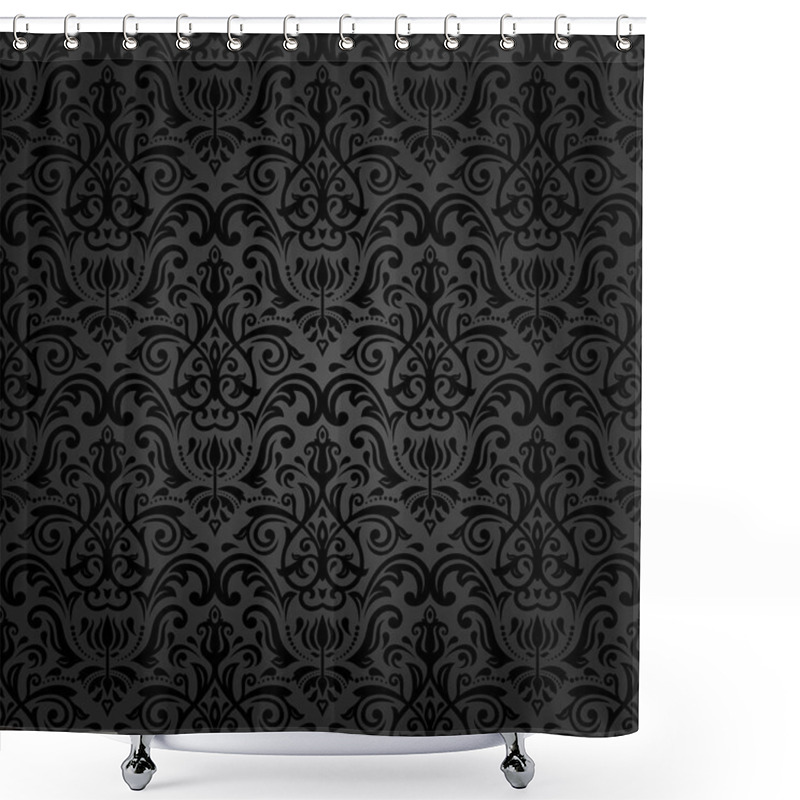 Personality  Damask Seamless Pattern Shower Curtains