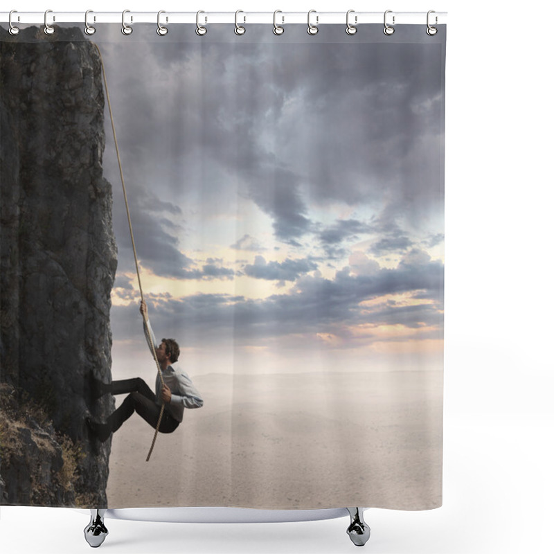 Personality  Businessman And Professional Success Shower Curtains