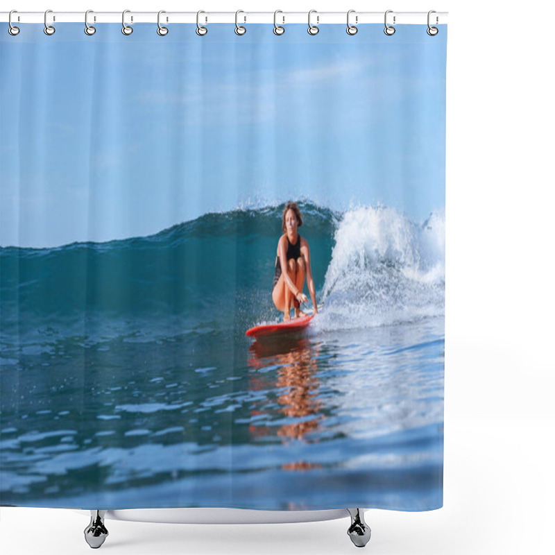 Personality  Surfing Shower Curtains