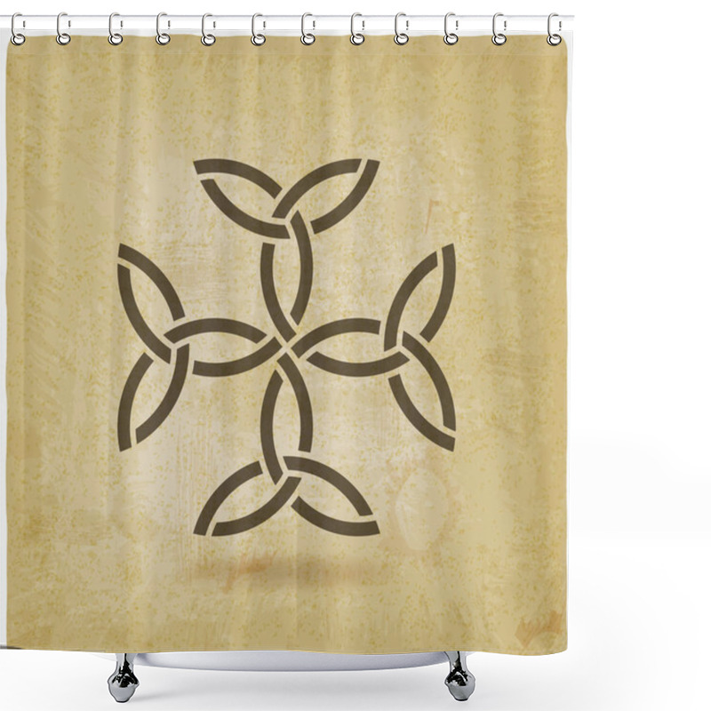 Personality  Carolingian Cross Trinity Knots. Celtic Symbol Shower Curtains