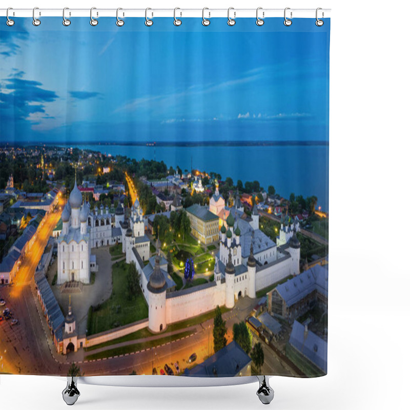 Personality  Aerial View Of Rostov Kremlin At Dusk, Russia Shower Curtains