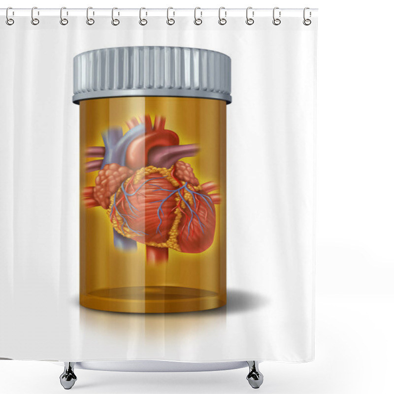 Personality  Heart Drugs Shower Curtains