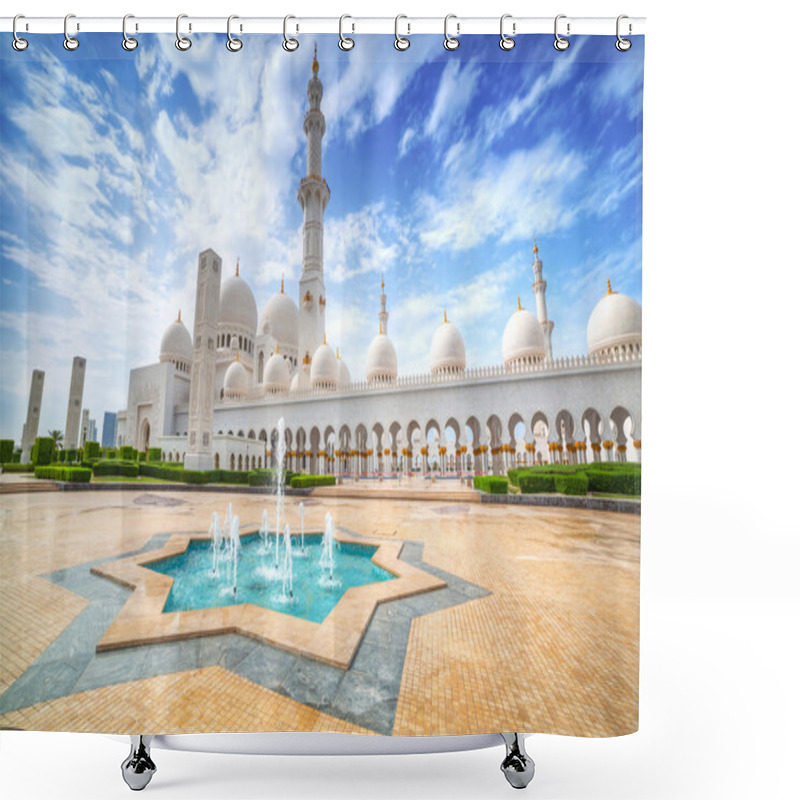 Personality  Sheikh Zayed Grand Mosque In Abu Dhabi Shower Curtains