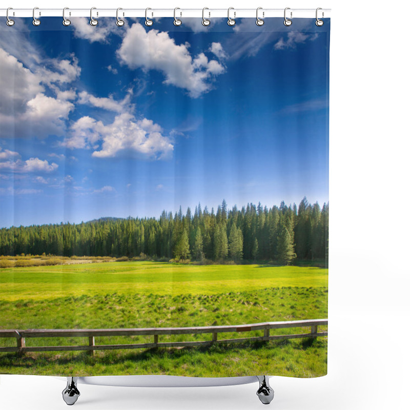 Personality  Yosemite Meadows And Forest In California Shower Curtains