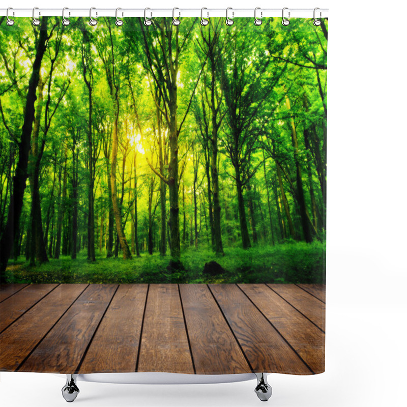 Personality  Wood Shower Curtains