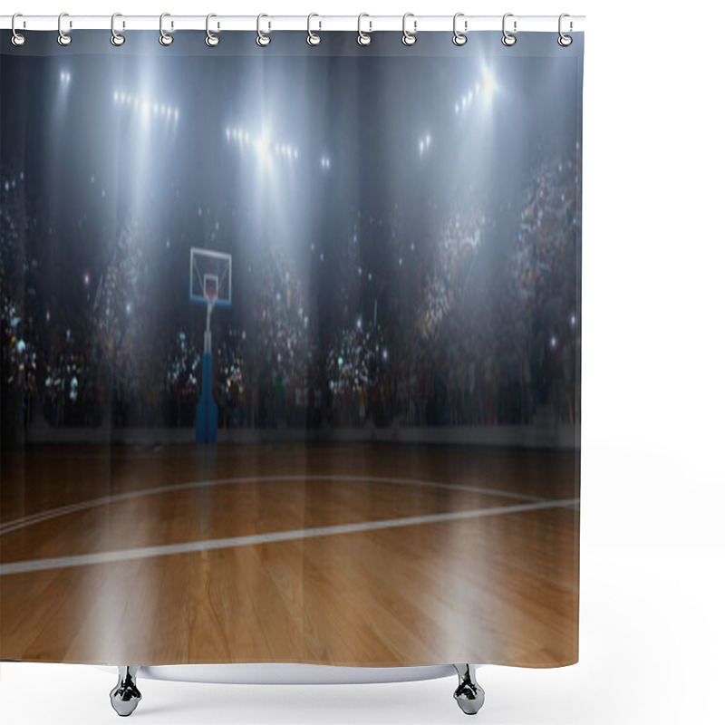 Personality  Basketball Arena In 3D Shower Curtains