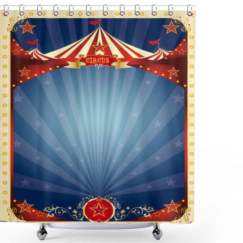 Personality  Poster Fun Circus Shower Curtains