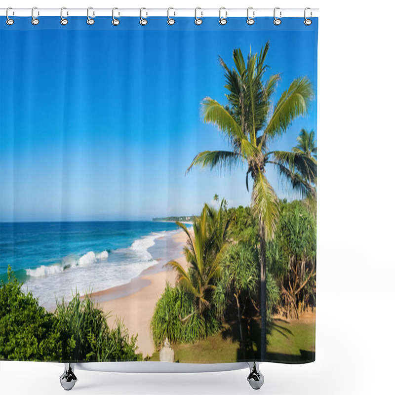 Personality  Indian Ocean Beach At Koggala Sri Lanka  Shower Curtains