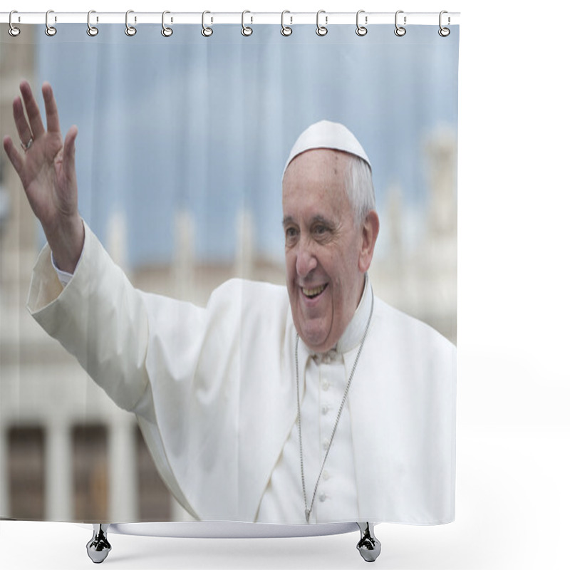 Personality  Pope Francis Shower Curtains