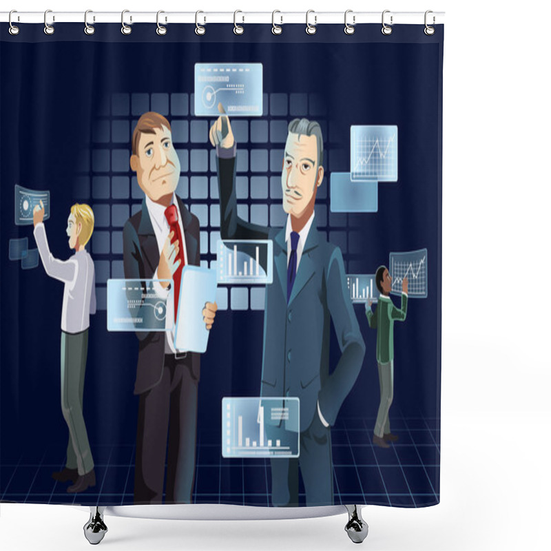 Personality  Businessmen And New Technology Shower Curtains