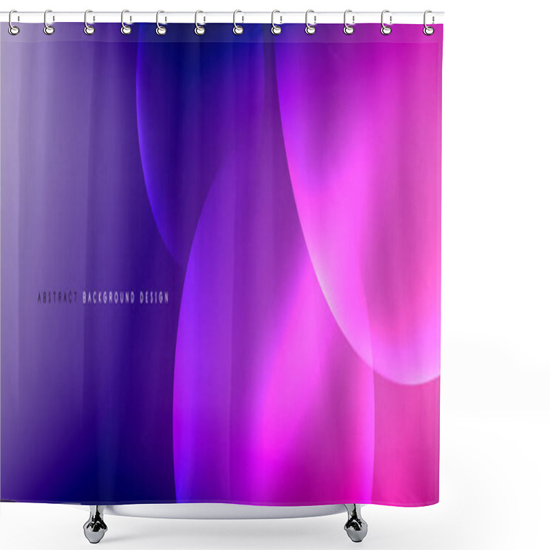 Personality  Vector Abstract Background Liquid Bubble Circles On Fluid Gradient With Shadows And Light Effects. Shiny Design Templates For Text Shower Curtains