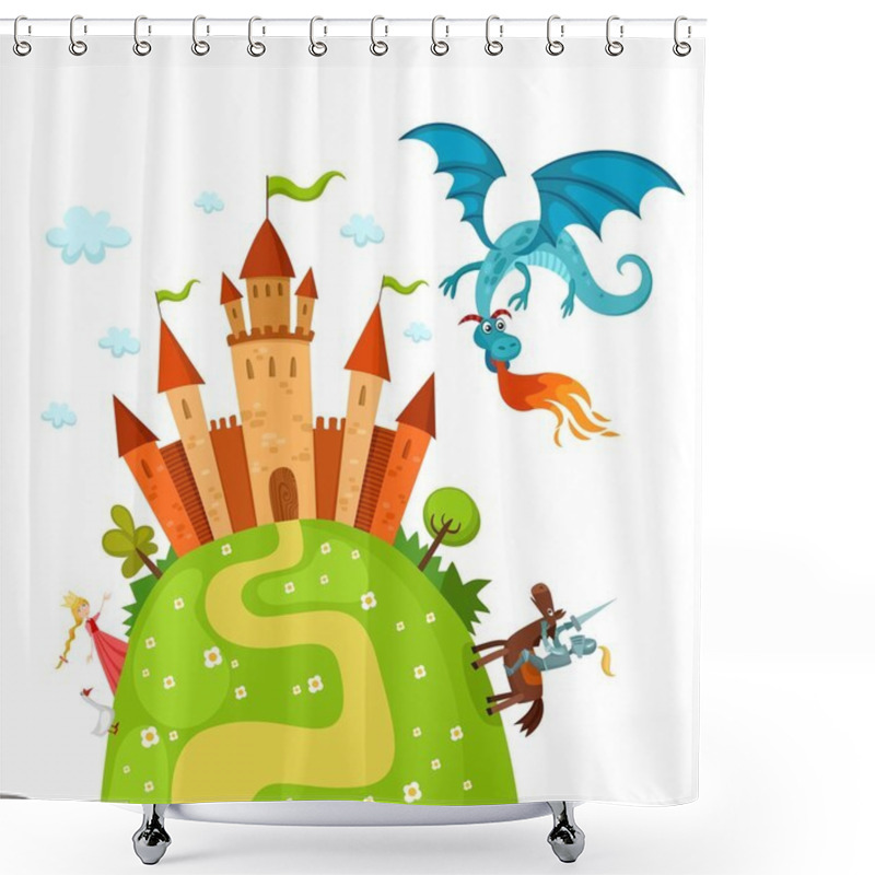 Personality  Dragon Shower Curtains