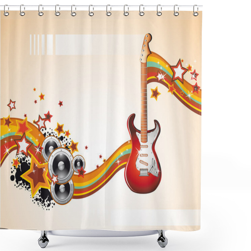 Personality  Music Event Background Shower Curtains