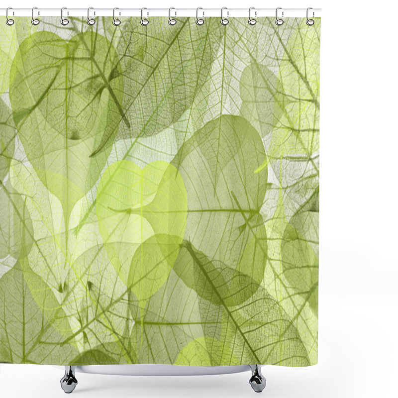 Personality  Leaf Background Shower Curtains