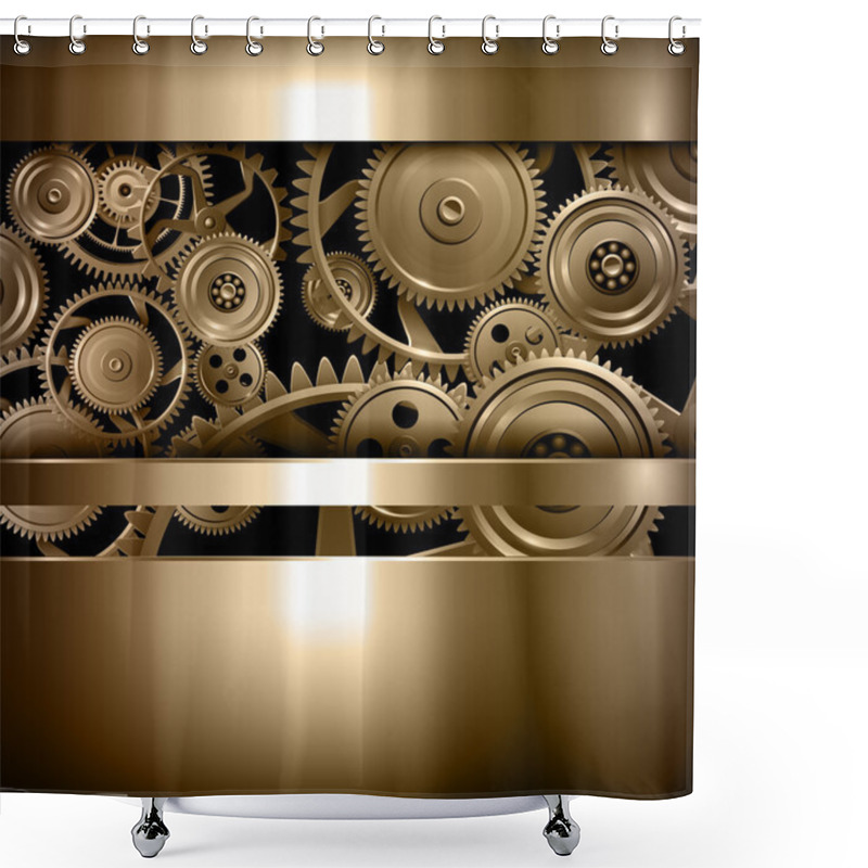 Personality  Technology Background Shower Curtains