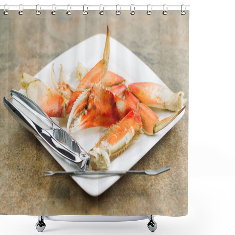 Personality  Large Crab Claw Freshly Cooked  Shower Curtains