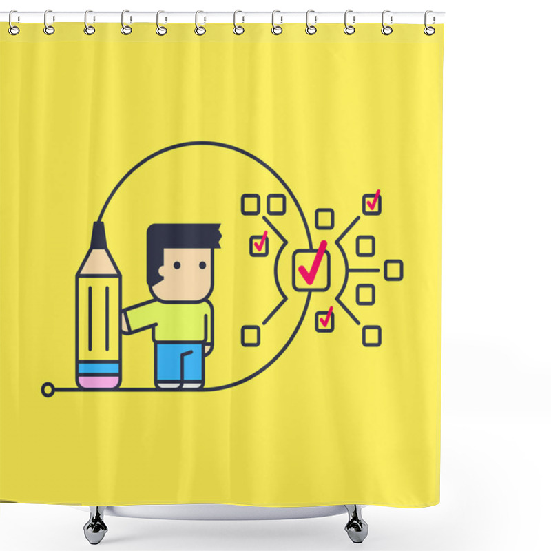 Personality  Small Tasks To Perform Large Tasks Shower Curtains