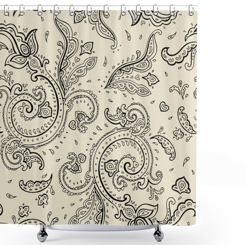 Personality  Seamless Paisley Background. Shower Curtains