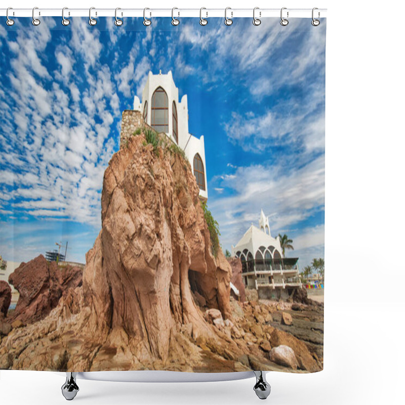 Personality  Mazatlan Golden Zone (Zona Dorada), Famous Touristic Beach Resort Zone Shower Curtains