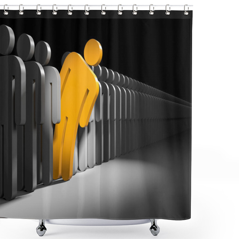 Personality  Different People Symbol Shower Curtains